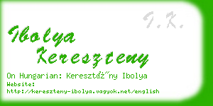 ibolya kereszteny business card